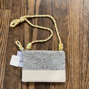 Girls’ NWT Glitter/Patent Leather Crossbody Bag